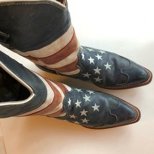 ROPER EUC! AMERICAN FLAG BOOT 8.5
